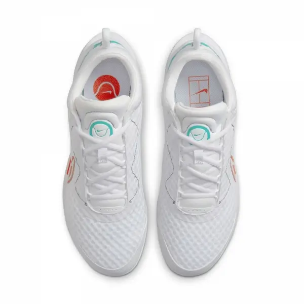 Nike Court Zoom Pro Sert Kort Beyaz Kadın Tenis Ayakkabısı  -DH0990-136