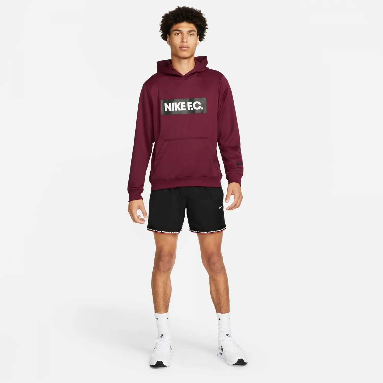 Nike F.C. Libero Bordo Erkek Kapüşonlu Sweatshirt DC9075-638