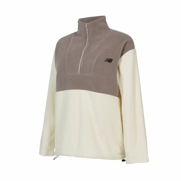 New Balance Lifestyle Bej Kadın Kapüşonlu Sweatshirt WNH3207-TWF