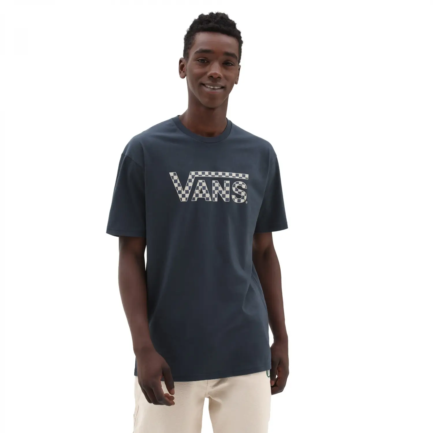 Vans Checkered Vans-B Lacivert Erkek Tişört VN0A7UCPY5J1