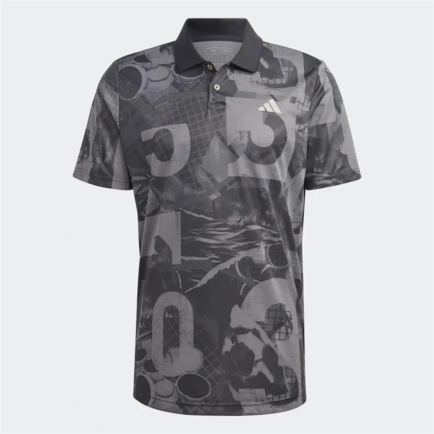 adidas Club Tennis Graphic Gri Erkek Polo Tişört HS3242