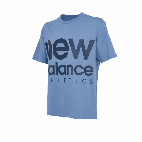 New Balance Lifestyle Mavi Unisex Tişört UNT1346-BLU