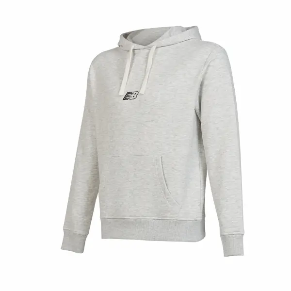 New Balance Lifestyle Gri Erkek Kapüşonlu Sweatshirt MNH1342-SNW