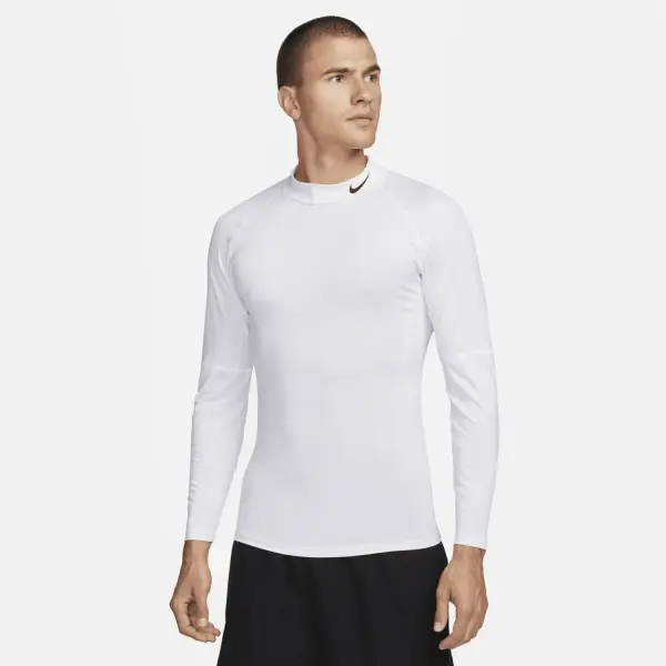 Nike Pro Dri-FIT Tight-Fitting Beyaz Erkek Uzun Kollu Tişört FB7908-100