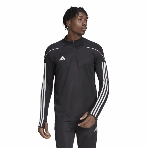 adidas Tiro 23 League Training Siyah Erkek Fermuarlı Sweatshirt HS0326