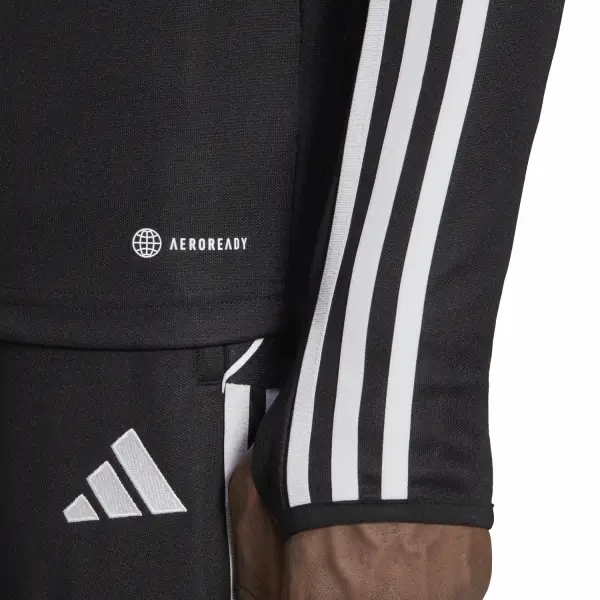 adidas Tiro 23 League Training Siyah Erkek Fermuarlı Sweatshirt HS0326