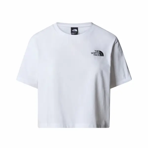 The North Face Simple Dome Cropped Beyaz Kadın Tişört NF0A87U4FN41