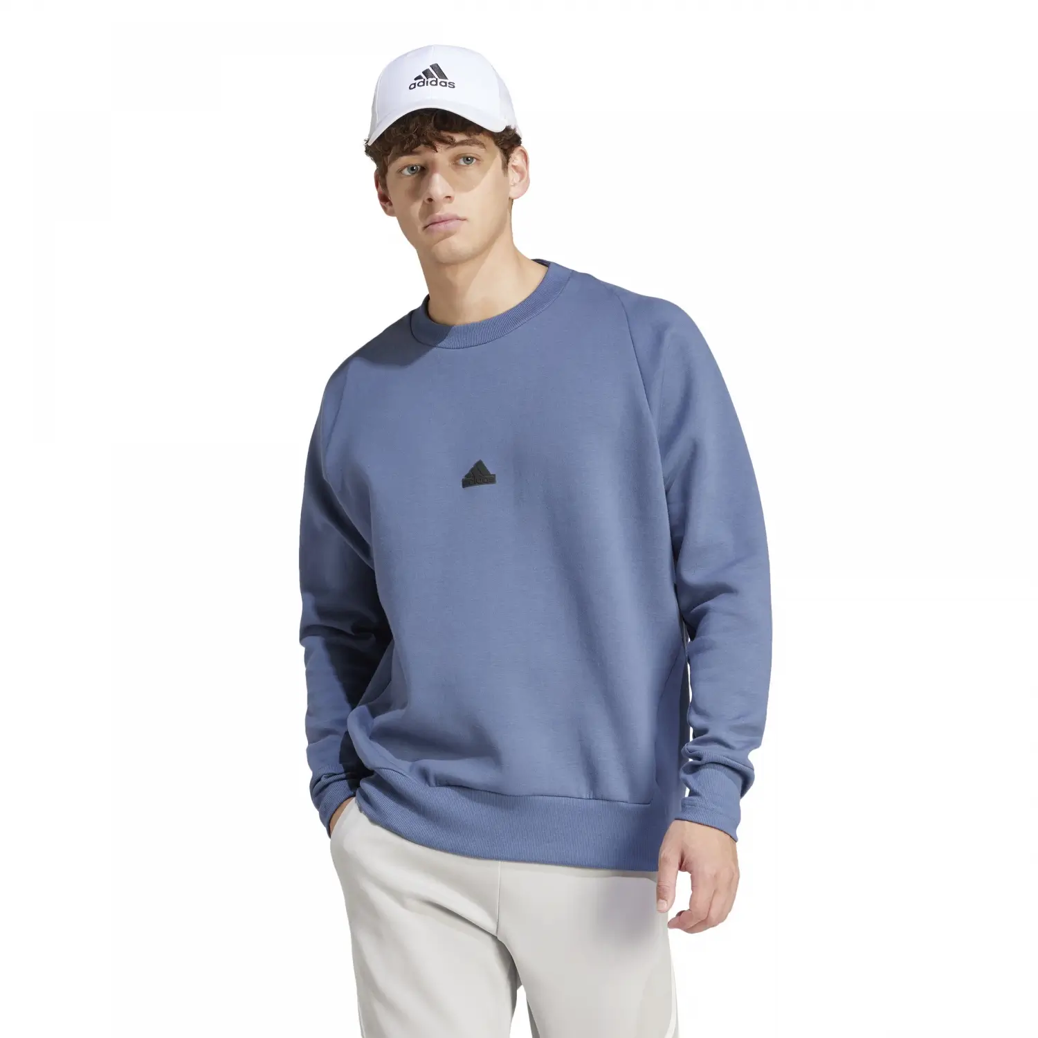 adidas Z.N.E. Premium Mavi Erkek Sweatshirt IR5243