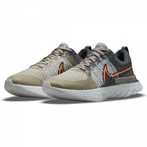 Nike React Infinity Run Flyknit 2 Bej Erkek Koşu Ayakkabısı  -DC4577-001