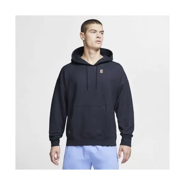 NikeCourt Fleece Siyah Erkek Tenis Üst -BV0760-010