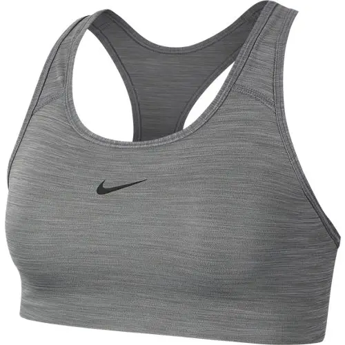 Nike Swoosh Medium-Support 1-Piece Pad Gri Kadın Bra -BV3636-084