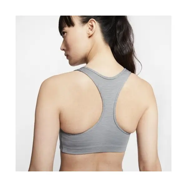 Nike Swoosh Medium-Support 1-Piece Pad Gri Kadın Bra -BV3636-084