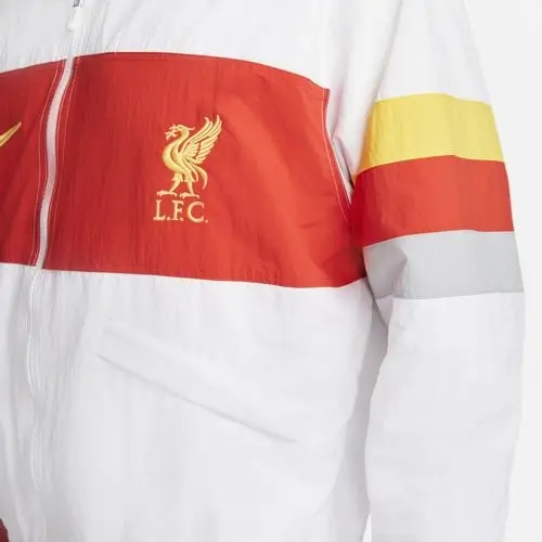 Nike Liverpool F.C Woven Jacket Beyaz Erkek Ceket - DH4680-100