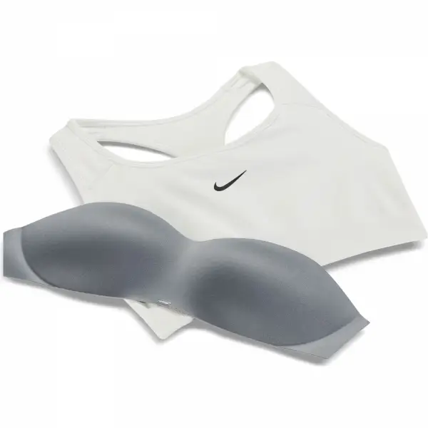 Nike Dri-Fit Swoosh Seamless Bej Kadın Bra - DD3540-121