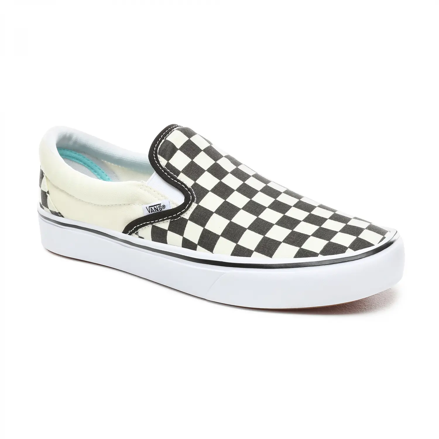 VANS ComfyCush Slip-On  Unisex Siyah - Beyaz Günlük Ayakkabı - VN0A3WMDVO41