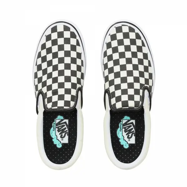 VANS ComfyCush Slip-On  Unisex Siyah - Beyaz Günlük Ayakkabı - VN0A3WMDVO41